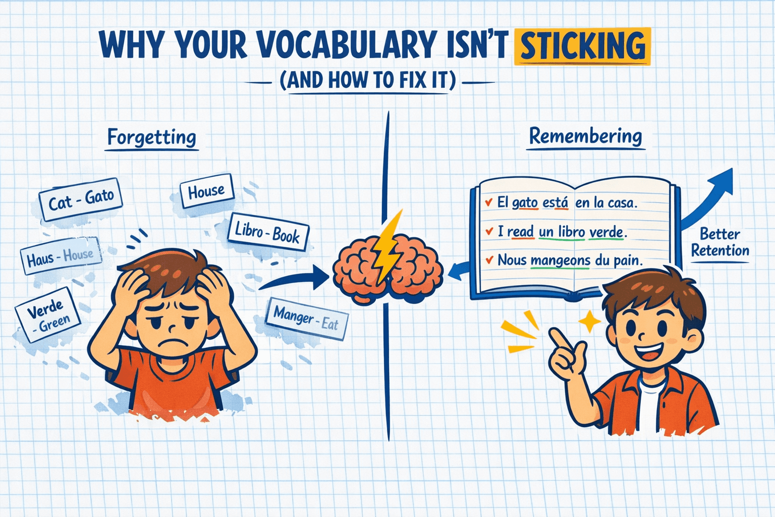 Featured image for How to Study English Vocabulary So It Actually Sticks: Spaced Repetition, Context and the Methods That Work