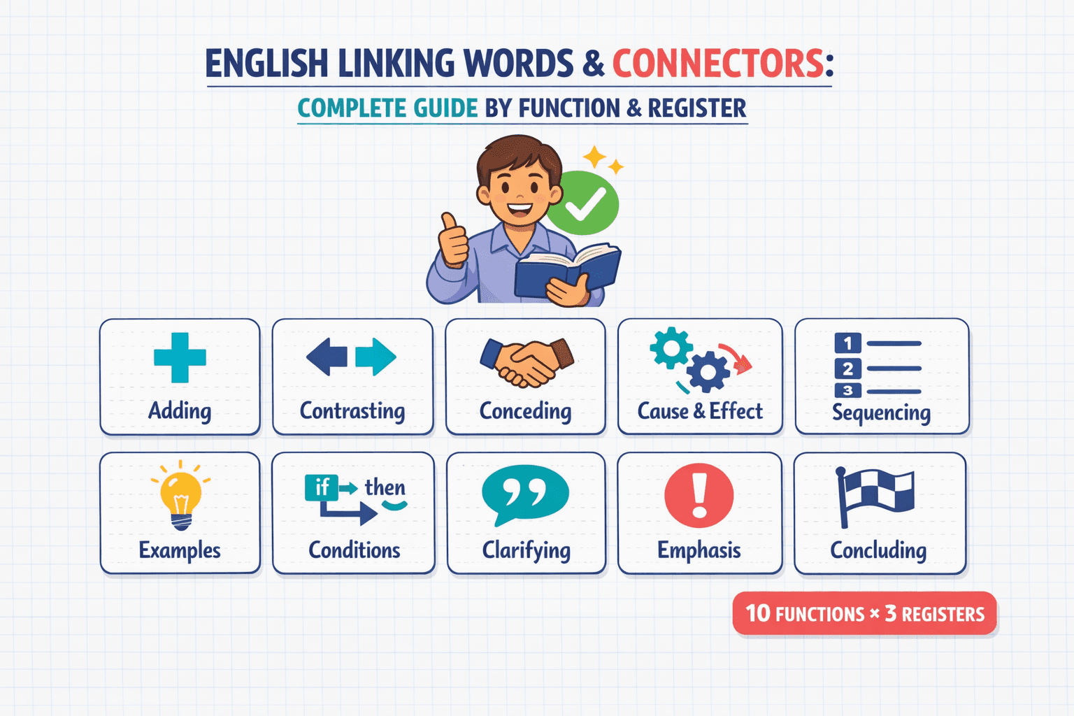 Cover image for English Linking Words and Discourse Markers